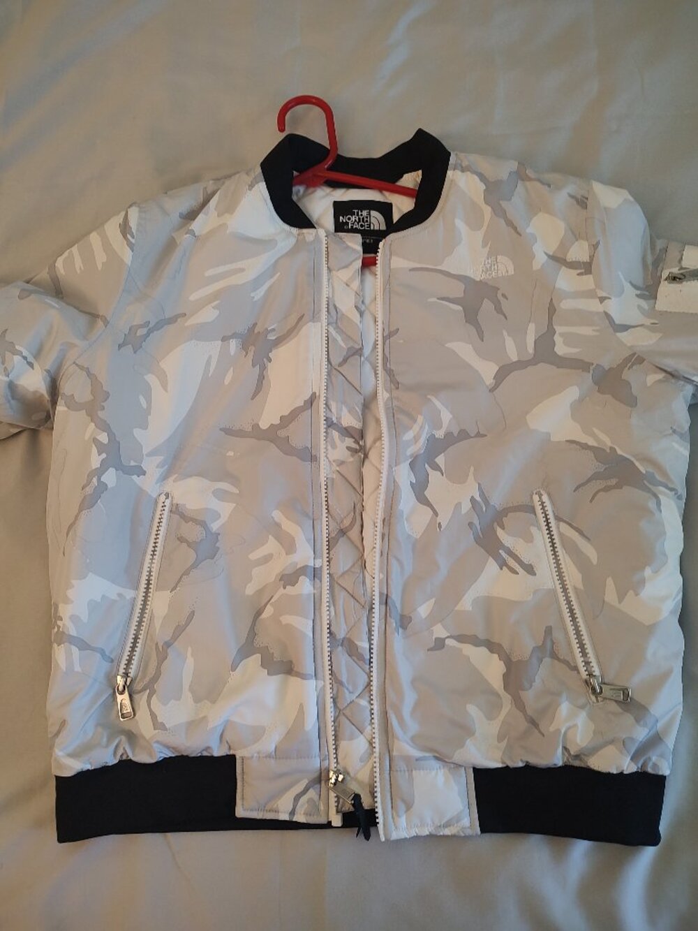 The North Face Puffer Jacket Women Medium Black Trim Hoodless Lightweight Packab